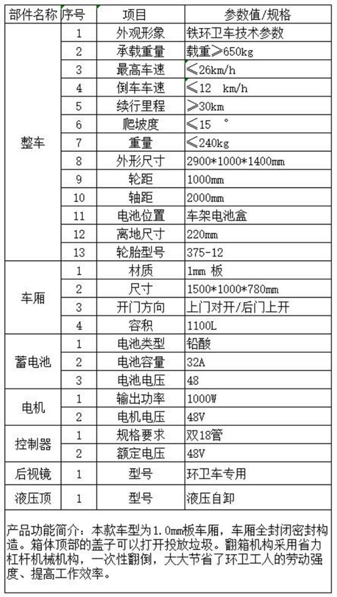 240升单桶运输车